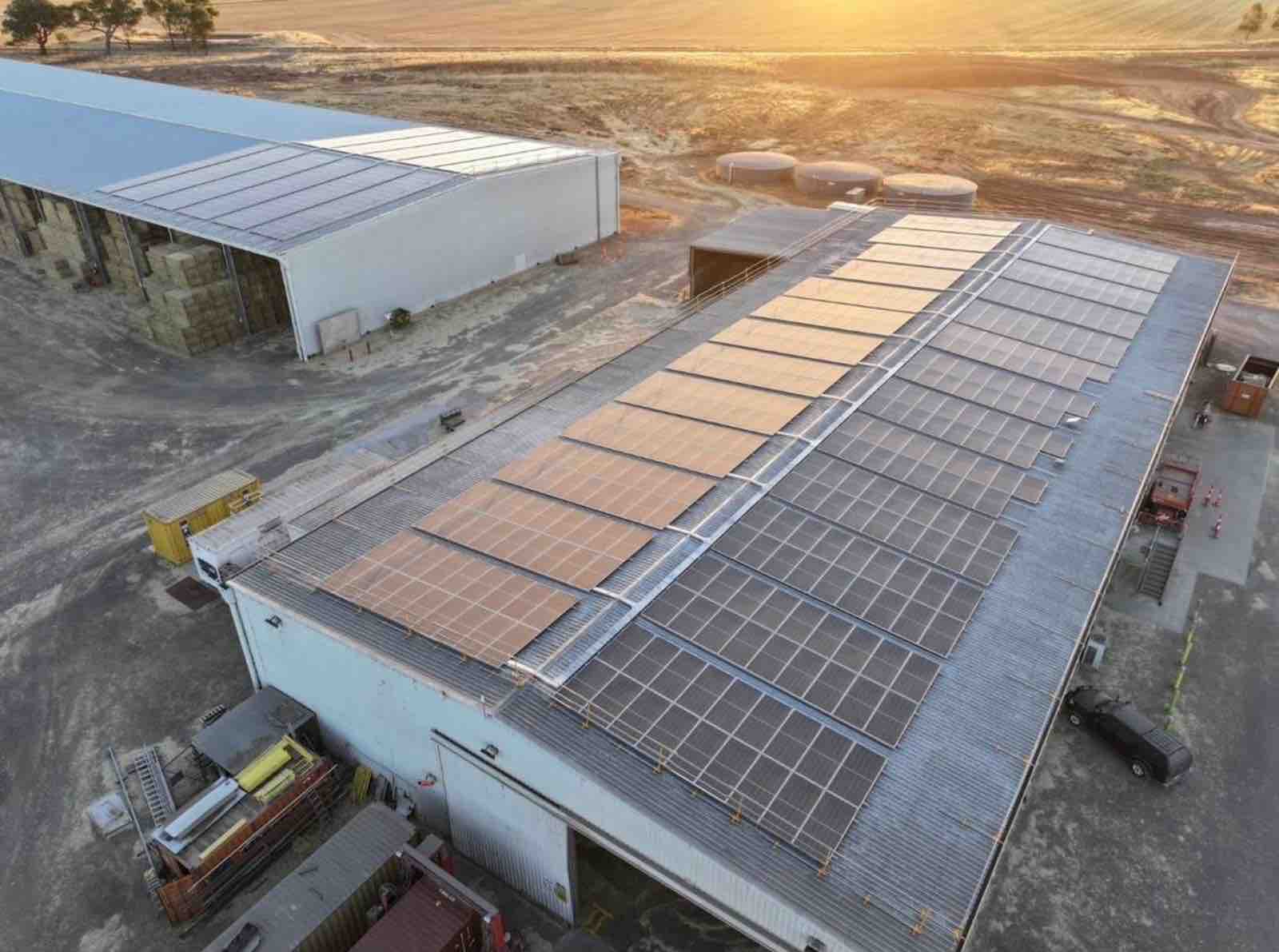 Balco Australia processing site with rooftop solar