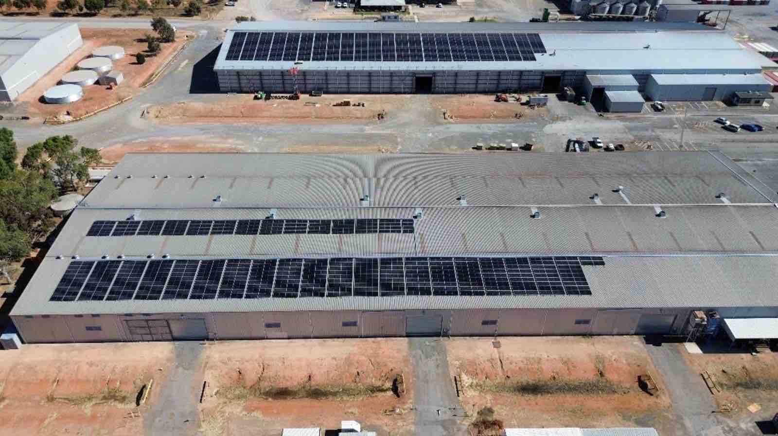 Balco Australia processing site with rooftop solar