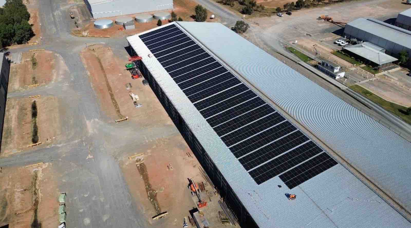 Balco Australia processing site with rooftop solar