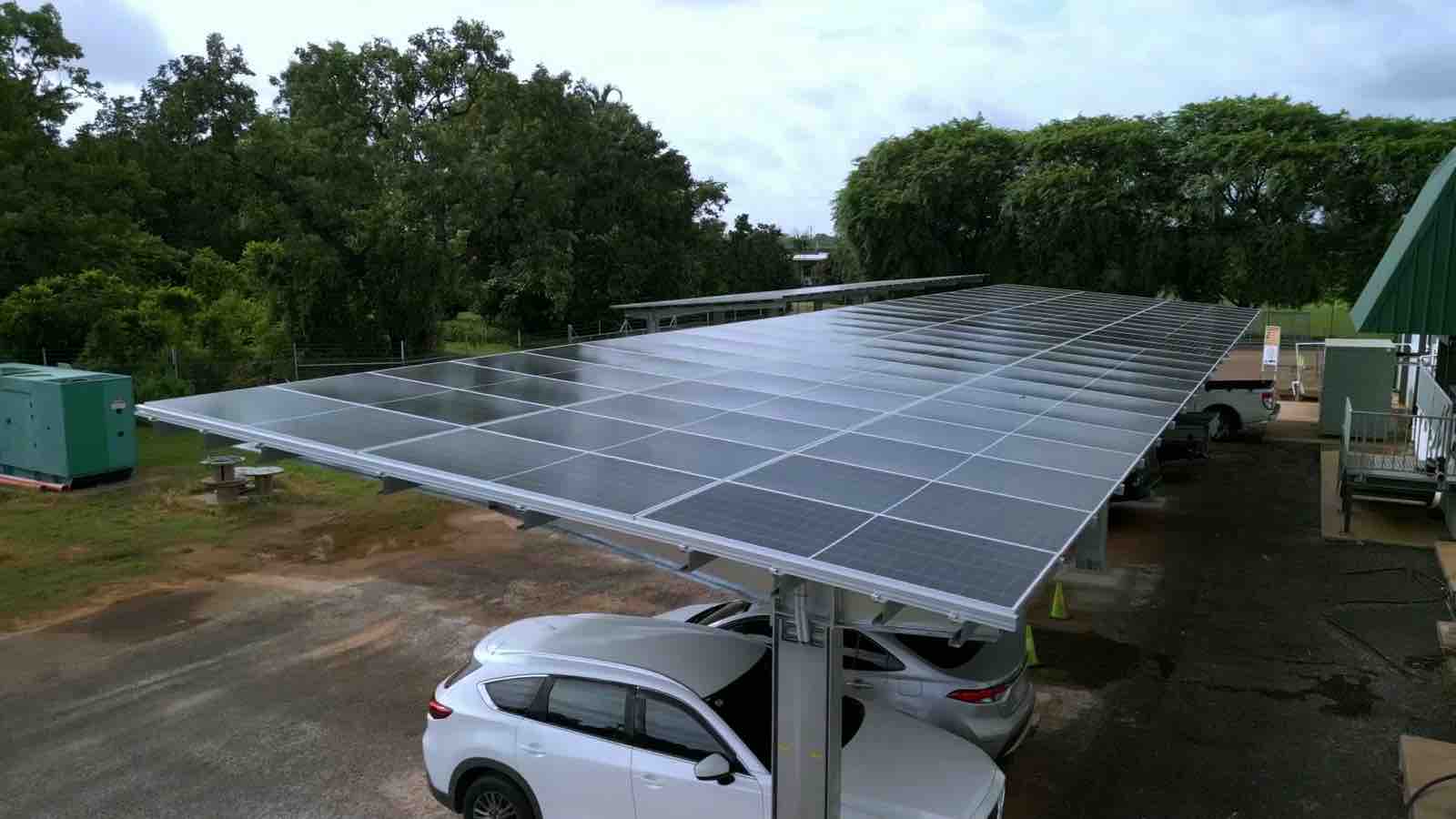 Solar arrays at a Darwin region site, Northern Territory