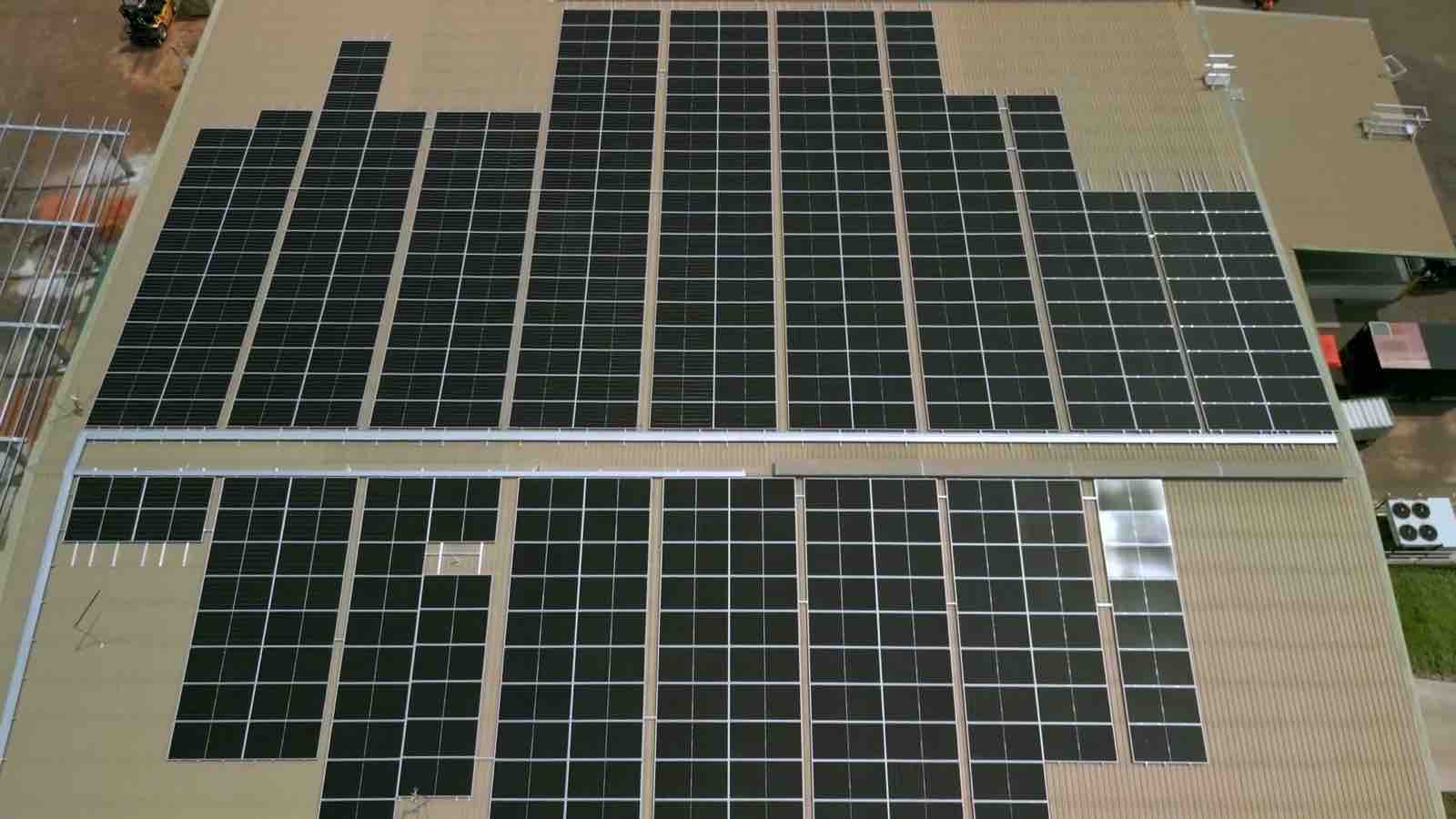 Solar arrays at a Darwin region site, Northern Territory