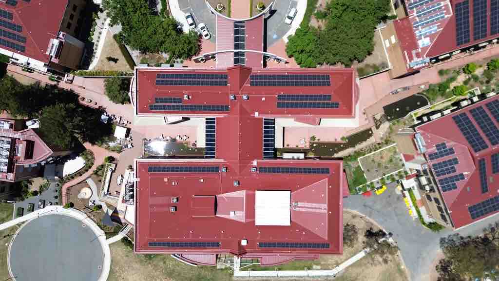 Aerial photograph of the LDK site