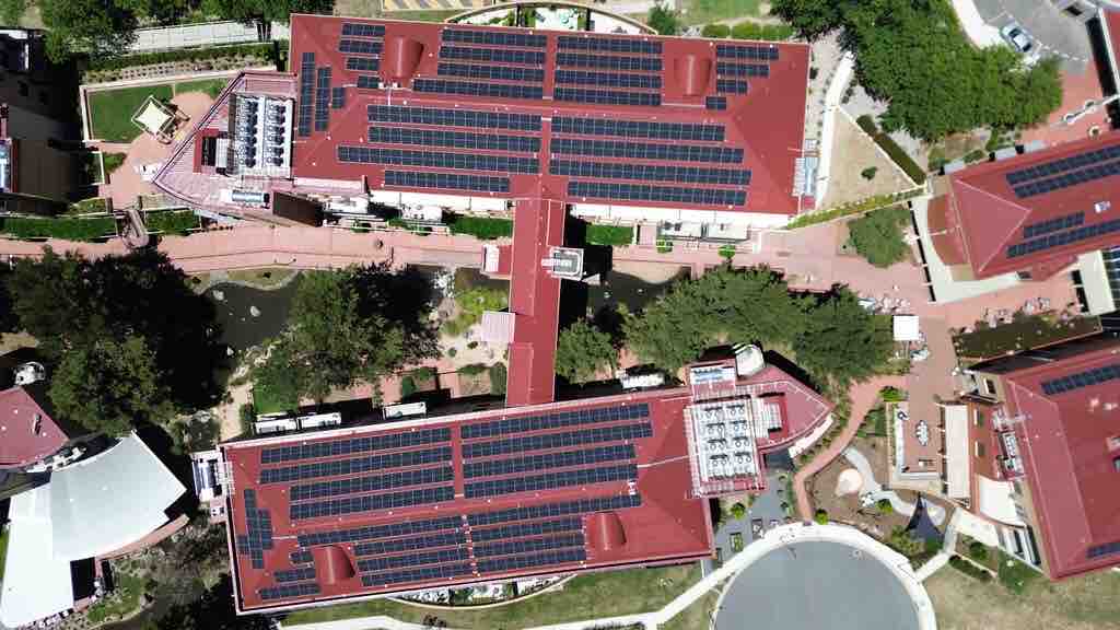 Aerial photograph of the LDK site