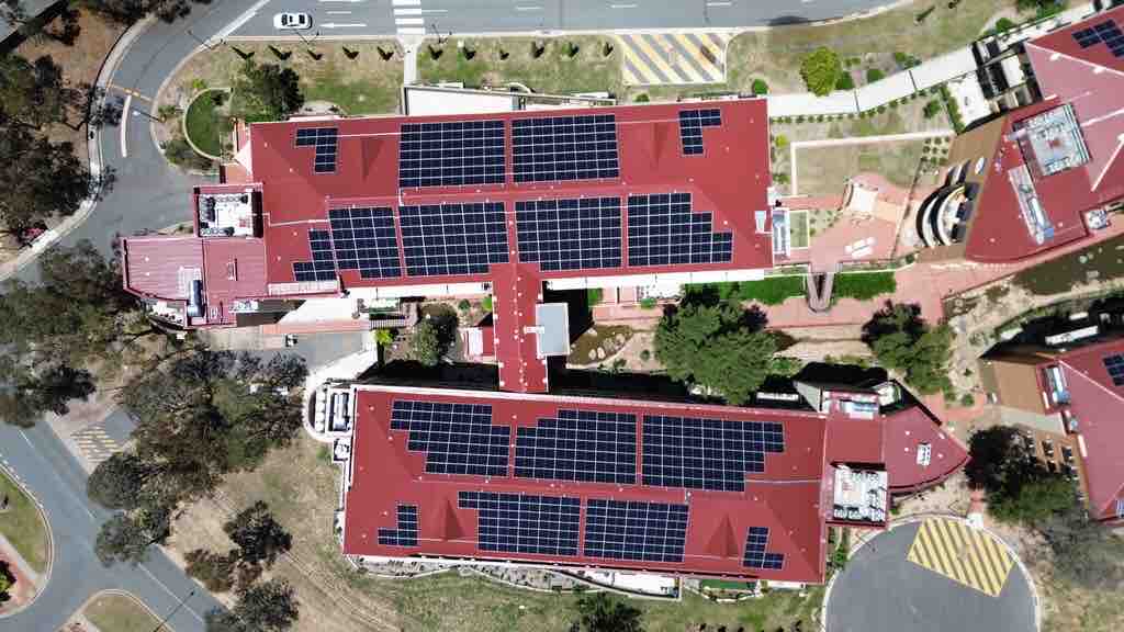Aerial photograph of the LDK site