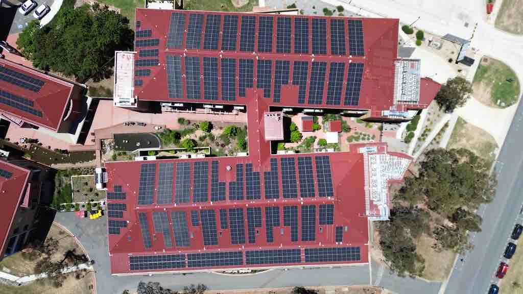 Aerial photograph of the LDK site