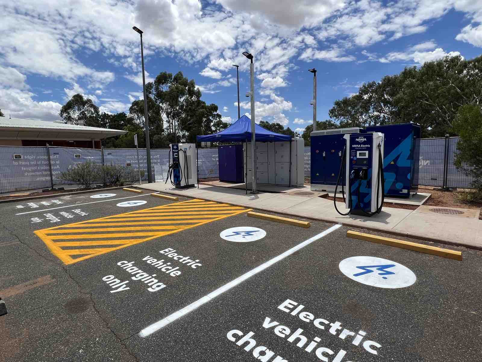 NRMA DC fast EV charging bays